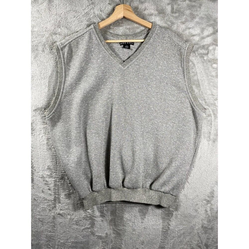 Vintage Y2K, Golf Sweater, Vest, Nike Gray Knit Pull Over From The 90S 2000 XL